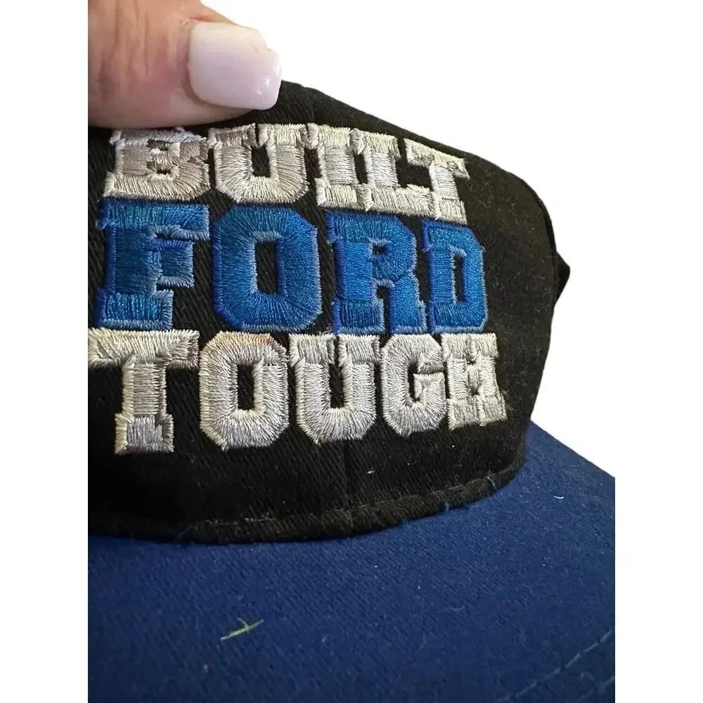 BUILT FORD TOUGH Men's Black & Blue Adjustable Baseball Cap Size OS